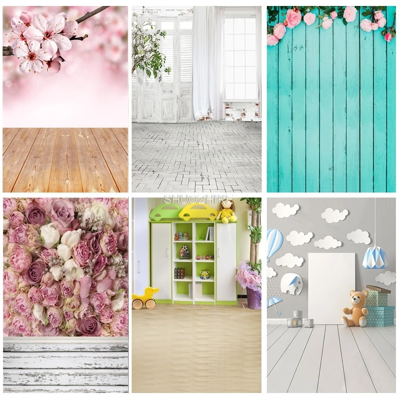 SHUOZHIKE Digital Photography Backdrops Props Flower Board Landscape Children's Birthday Photo Studio Background ZHDT-16