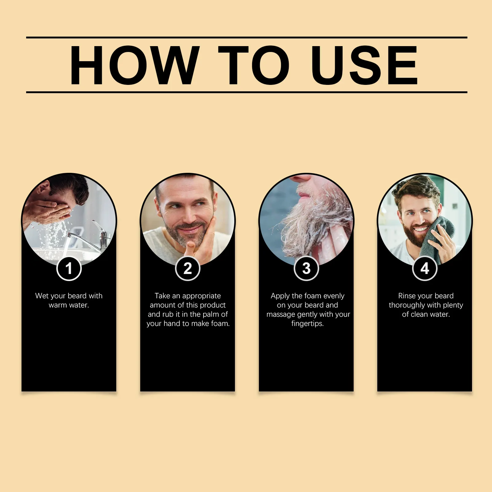 Aloe Repair Beard Wash Soothe After Shave Skin Reduce Skin Discomfort Refresh Moisturizing Gentle Repair Nourish Beard Shampoo