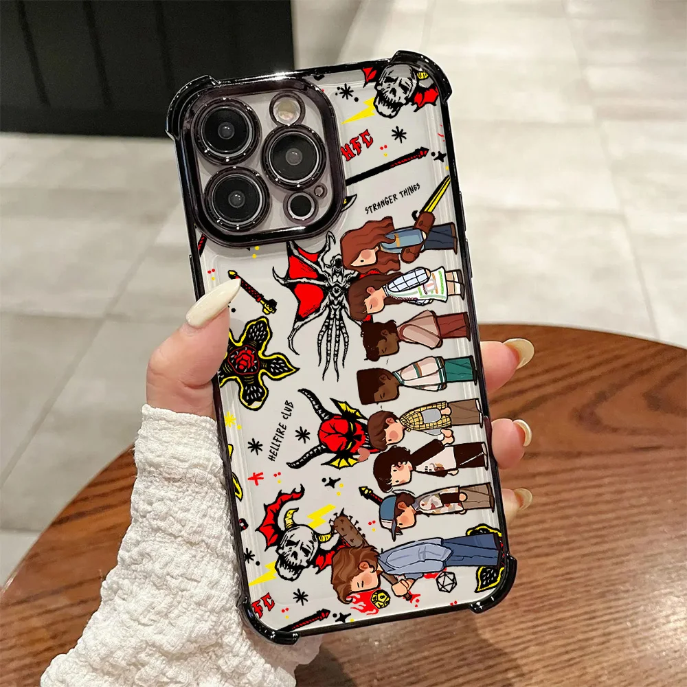 Funda de teléfono de lujo S-Stranger things para Huawei Honor X5c X7d Magic7 400 X9d X6c X8c X5b X9a X8a Pro Lite 4G 5G con airbag anticaída