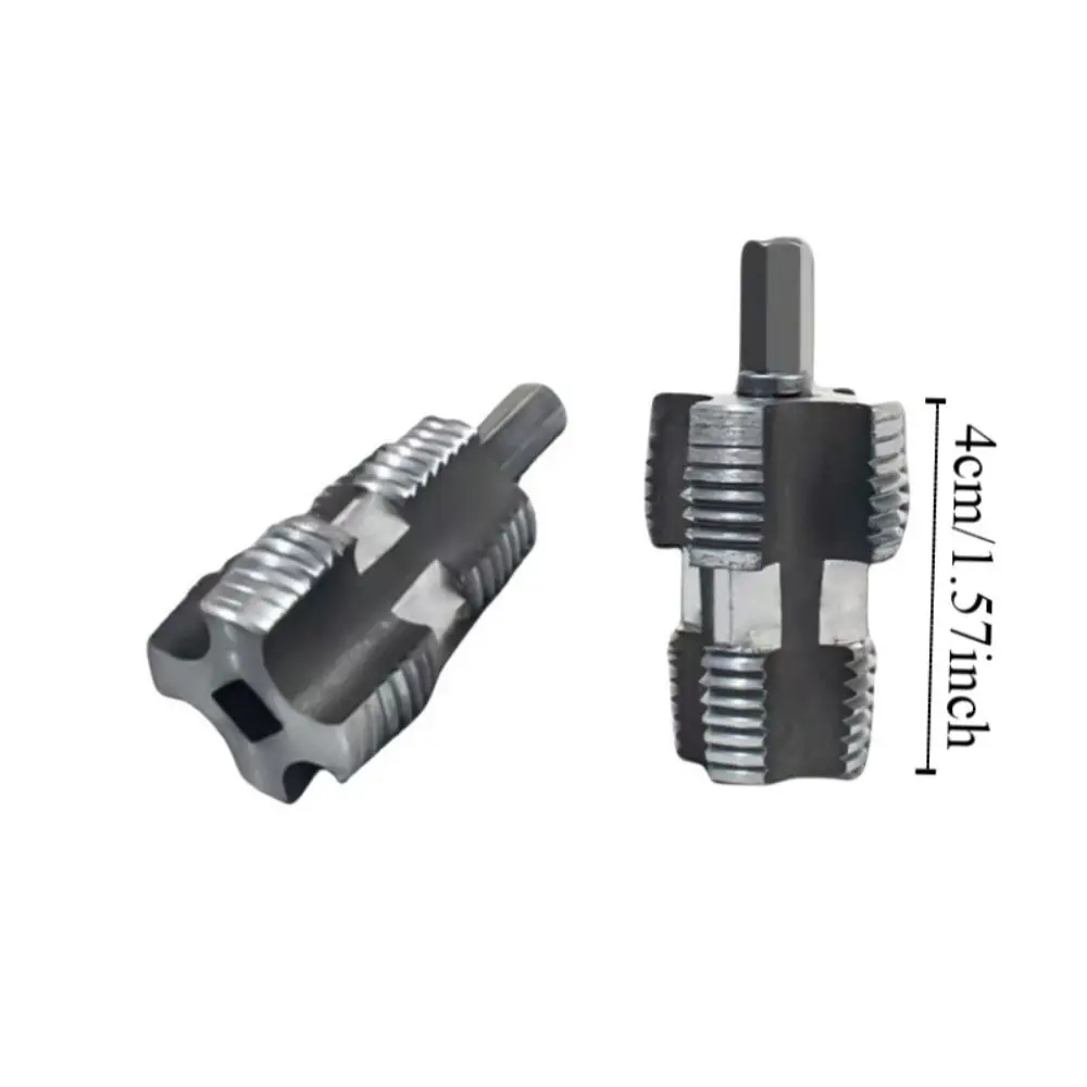 Adaptateur d'extension de tuyau Hexagonal, résistant à l'usure, haute dureté, perceuse à trous intérieurs, filetage de perforateur de tuyau d'eau