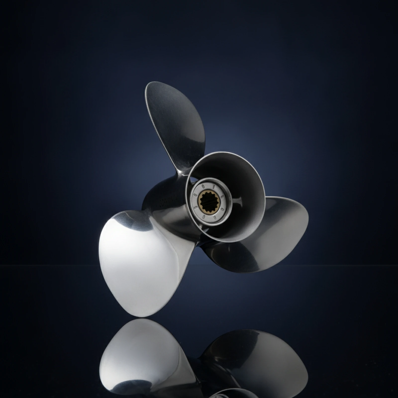 Propeller with Splined Hub Corrosion-Resistant Outboard Propeller Hardware Long-Lasting Easy to Install for Marine Use