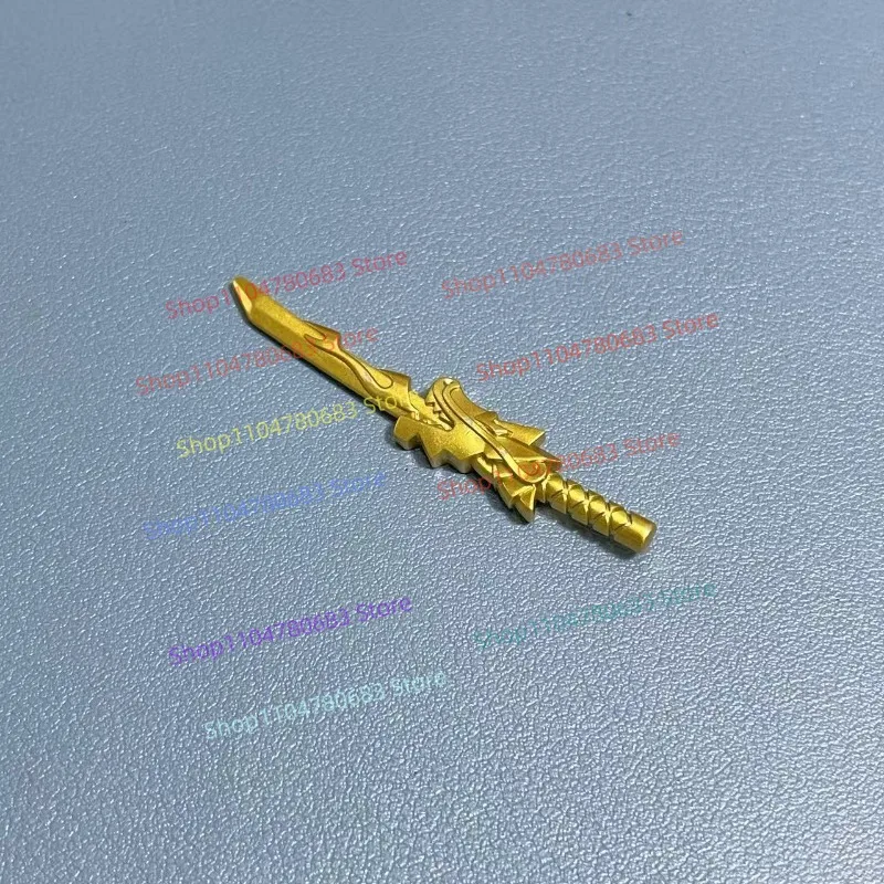 MOC Bausteine Mini Figur Rot Transparent Lange Schwert Zubehör Montage Modell Display Anime Cartoon Dekorative Spielzeug Geschenk