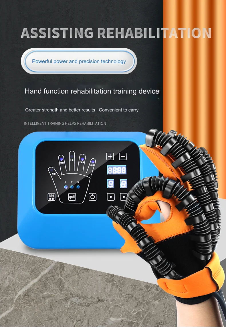 Gants de robot de rééducation portables, accident vasculaire cérébral, hémiplégie, entraîneur d\'infarctus cérébral, exercice des doigts, réparation