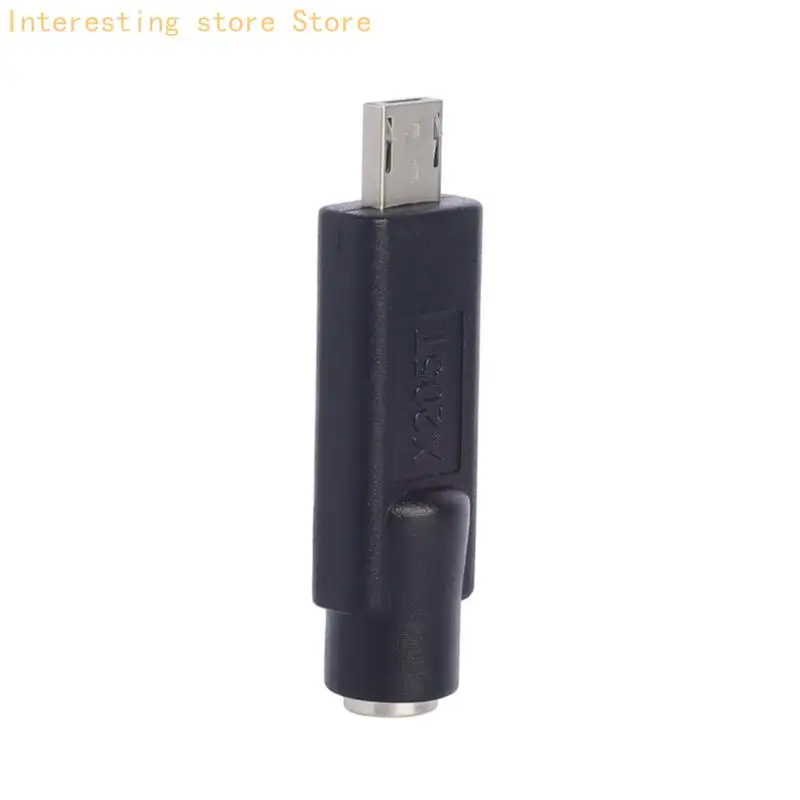 5.5X2.1Mm Female End to 6x2mm Laptop Adapter, 19V Power Converter for Replacement Cable Format and Daily Power Use, Black 55KC