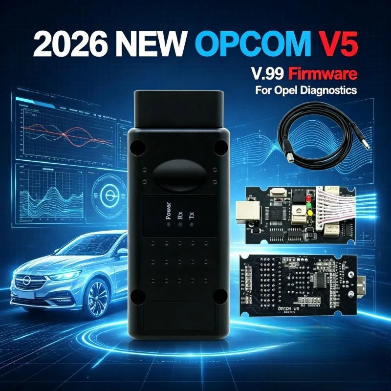 2026 NEW V1.99 OPCOM V5 Diagnostic Cable For Opel 2021 OP COM 1.70 Firmware Flash Update PIC18F458 CAN BUS OBD2