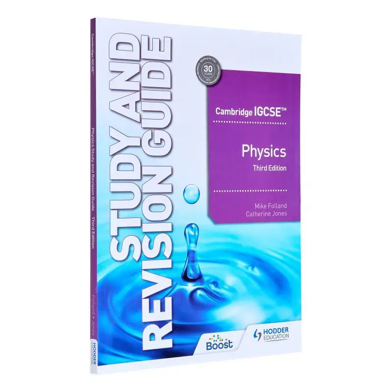 

Cambridge IGCSE Physics Study And Revision Guide Third Edition Mike Folland Catherine Jones Hodder Education 9781398361379 Book