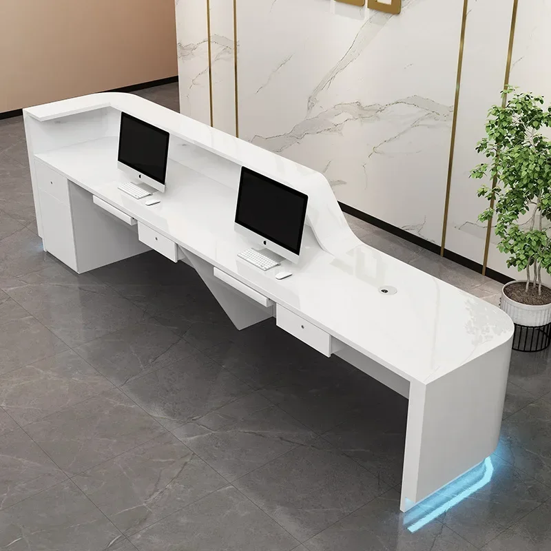 

Reception Pulpit For Church Shop Counter Reception For Furniture Business Nordic Reception Counters Cash Register Beauty Salon