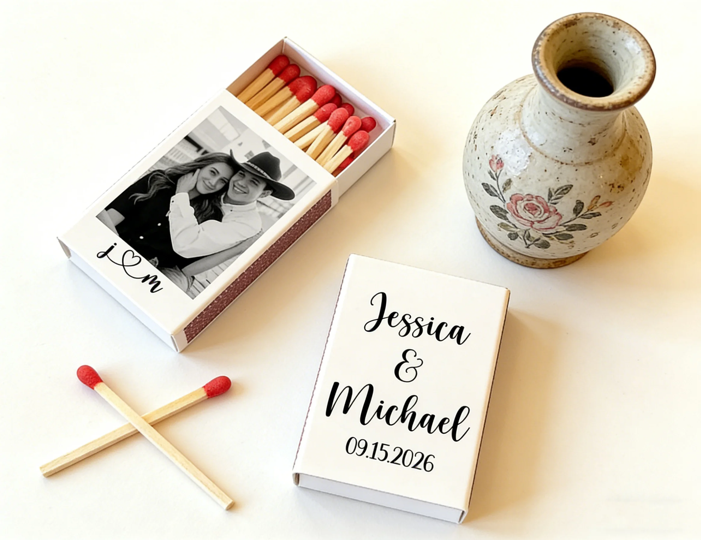 

Индивидуальные свадебные спичечные коробки с фото, оптовые свадебные сувениры, двусторонняя печать, спичечные коробки для подарков на девичник