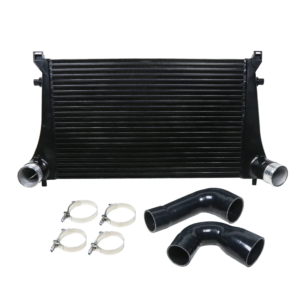 Aggiorna il kit intercooler Golf 7 in alluminio da competizione da 70 mm per VW MK7 GTI Golf R VAG 1.8T 2.0T 8V A3 S3 Bar e piastra