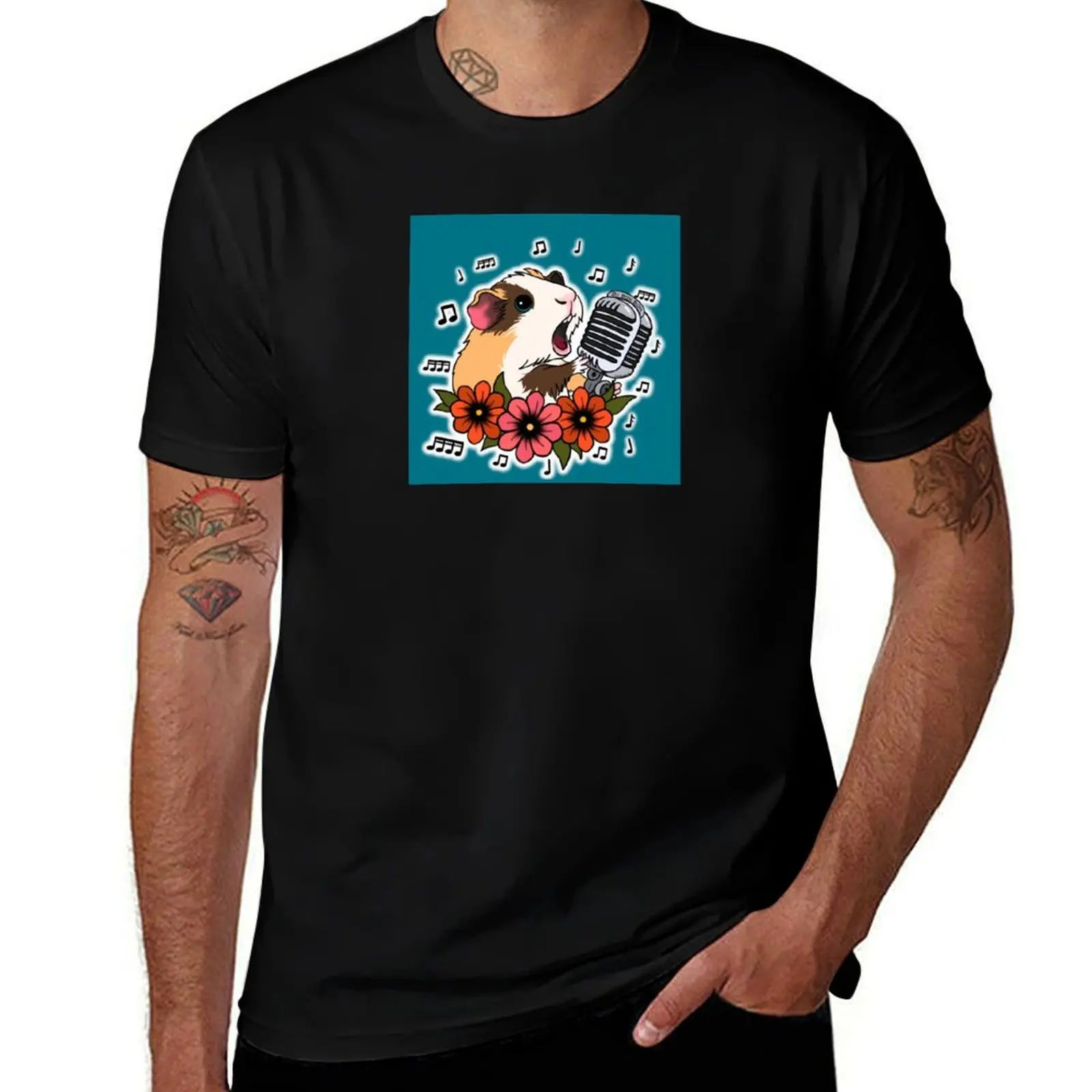 

Karaoke Guinea pig DJ Bon Bon T-Shirt shirts graphic tee anime tshirt clothes mens t shirts casual stylish