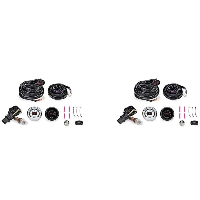 

2Set Racing 30-4110 AFR 52Mm Wideband O2 UEGO Controller Gauge Air Fuel Ratio AFR With 4.9 LSU Oxygen Sensor 0258017025