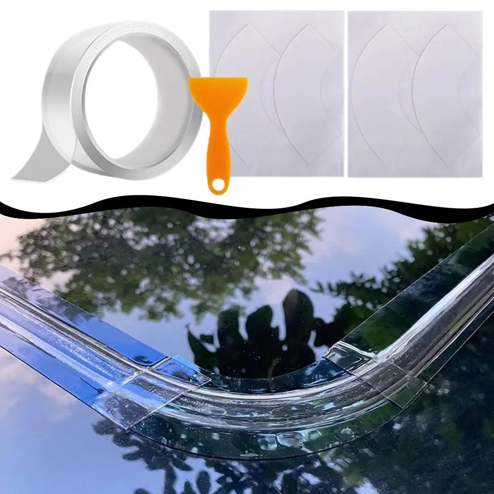 فتحة سقف السيارة ختم الشريط ملصق مضاد للمياه شرائط مقاومة الضوضاء ارتفاع درجة الحرارة سيارة العزل حافة ختم فتحة سقف E4L0 #6