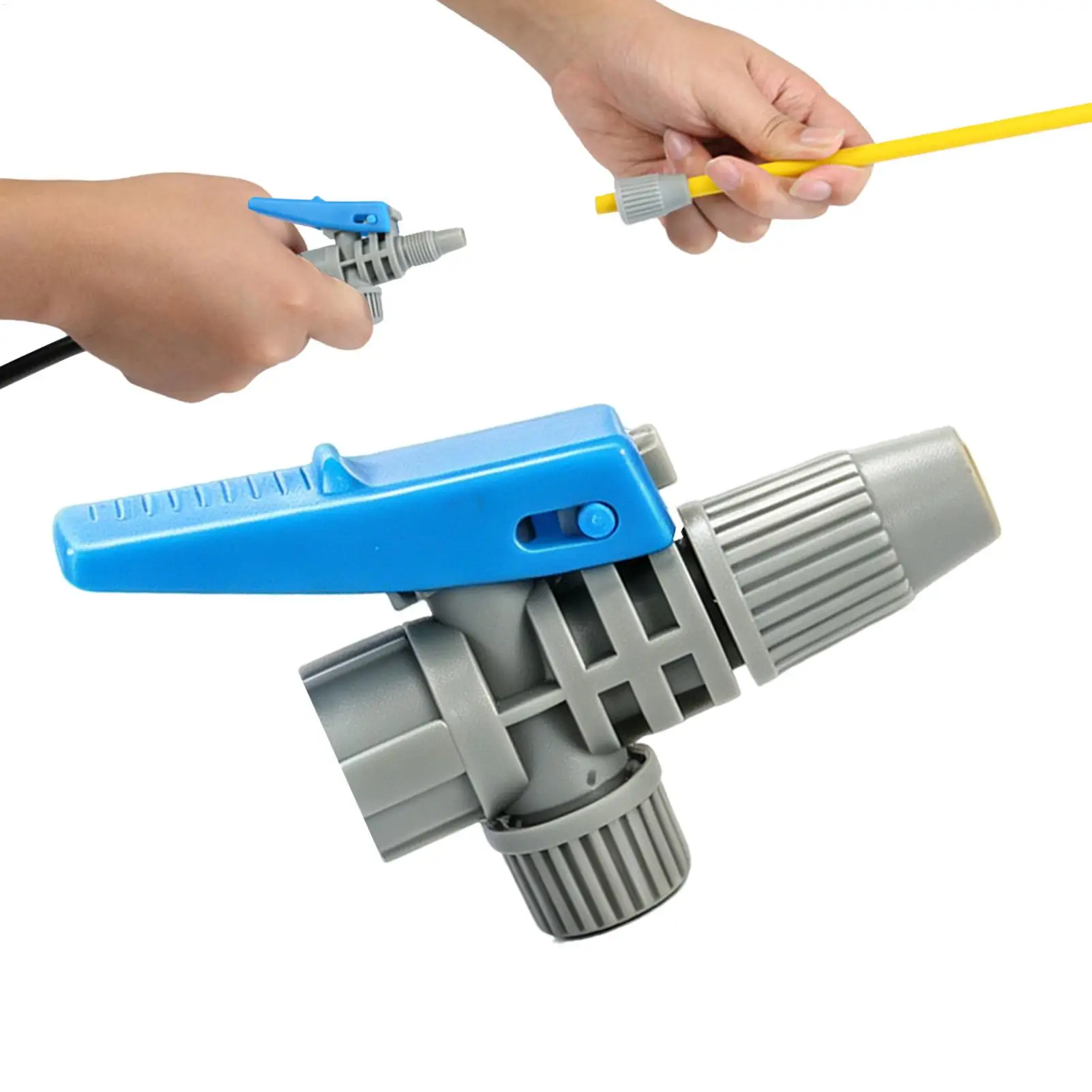 Pulvérisateur à pression à connexion rapide 3L/5L/8L avec gâchette anti-fuite et poignée de précision pour pulvérisateur agricole, pelouse, patio, maison, ferme, jardin