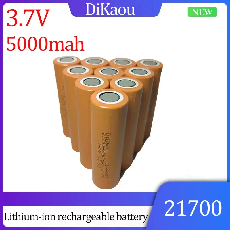 Brand New 21700 3.7V 5000mAh Rechargeable Lithium-ion Battery for Camera Flashlight Microphone Shaver Toy Power Battery