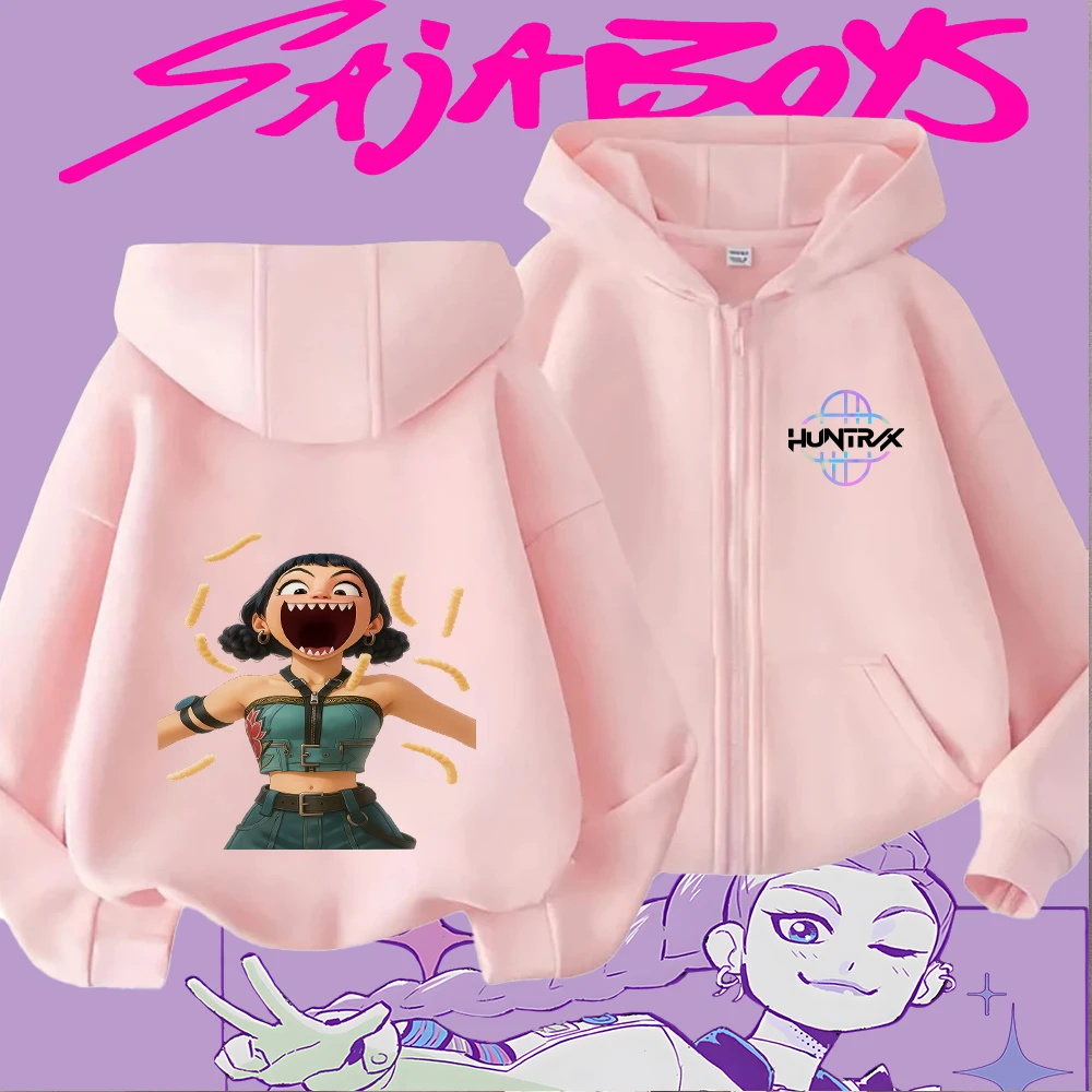 

Kids' Zip-Up Hoodie with Cute Blue Cat & Bird Graphic, Fun Cartoon Animal Design, Soft Comfortable Long Sleeve Sweatshirt for