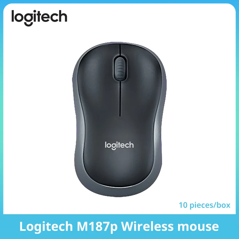 

Logitech M187P Wireless 2.4 Receiver Mouse 10 PCS Office 100% Original