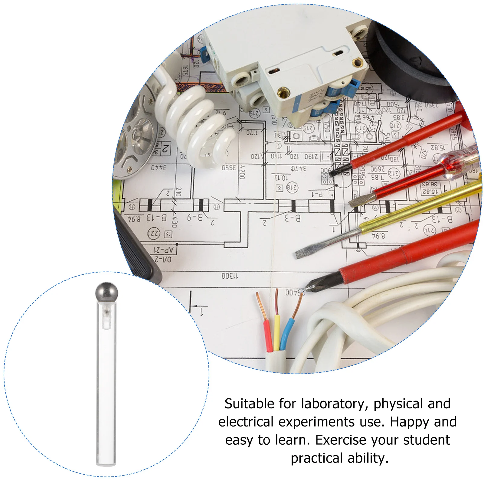 

1Pcs Professional Electrical School Physics Experiment Equipment Sturdy Reliable Convenient to Carry Test Equipment