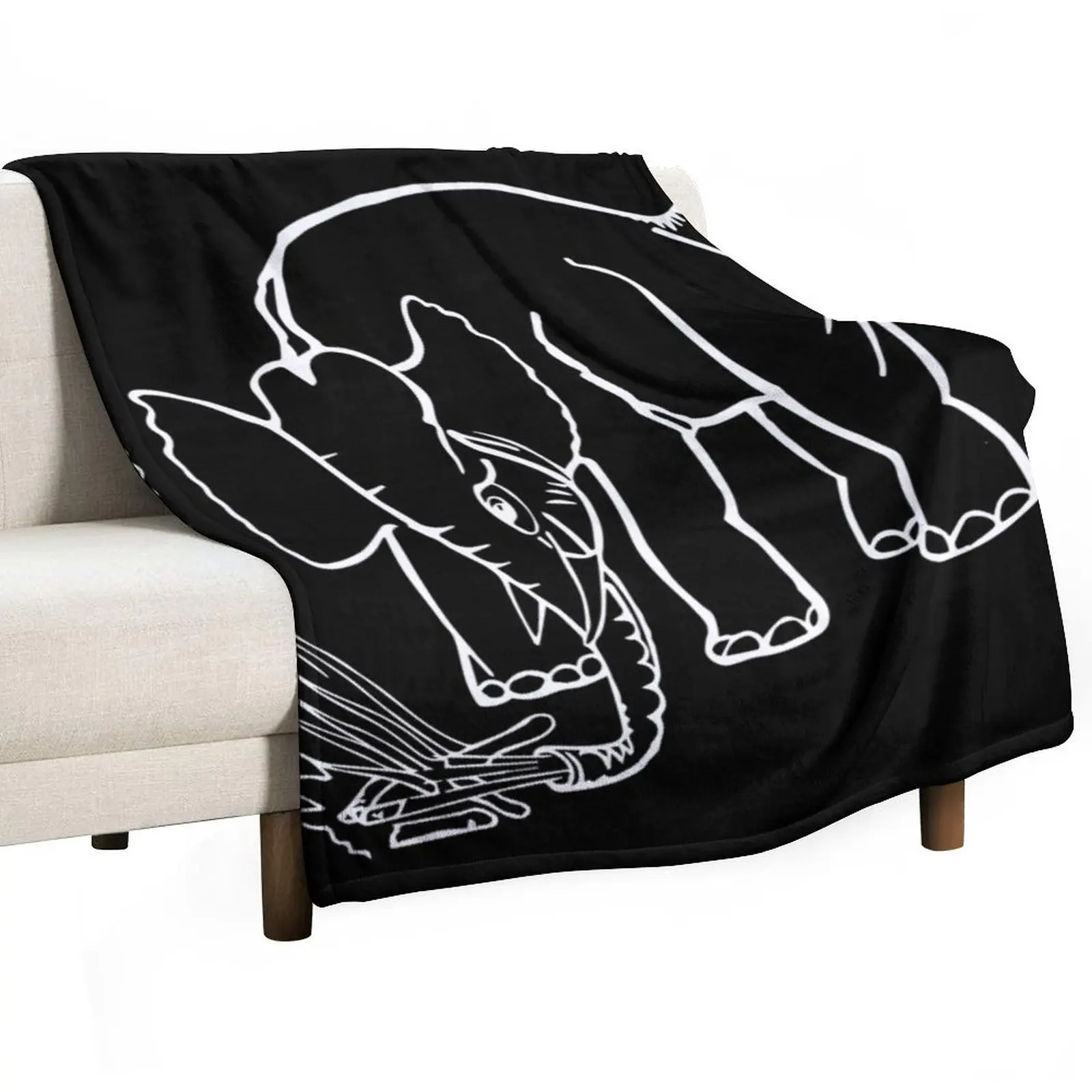 The Microphones The Glow Pt. 2 Minimalistic Black Throw Blanket Weighted Luxury Thicken Blankets