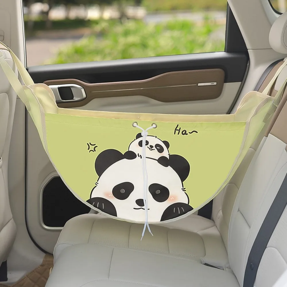 

Multifunctional Car Storage Net Large Capacity Portable Rear Seat Back Cute Design Mesh Bag Hanging Bag Baby Items Organizer