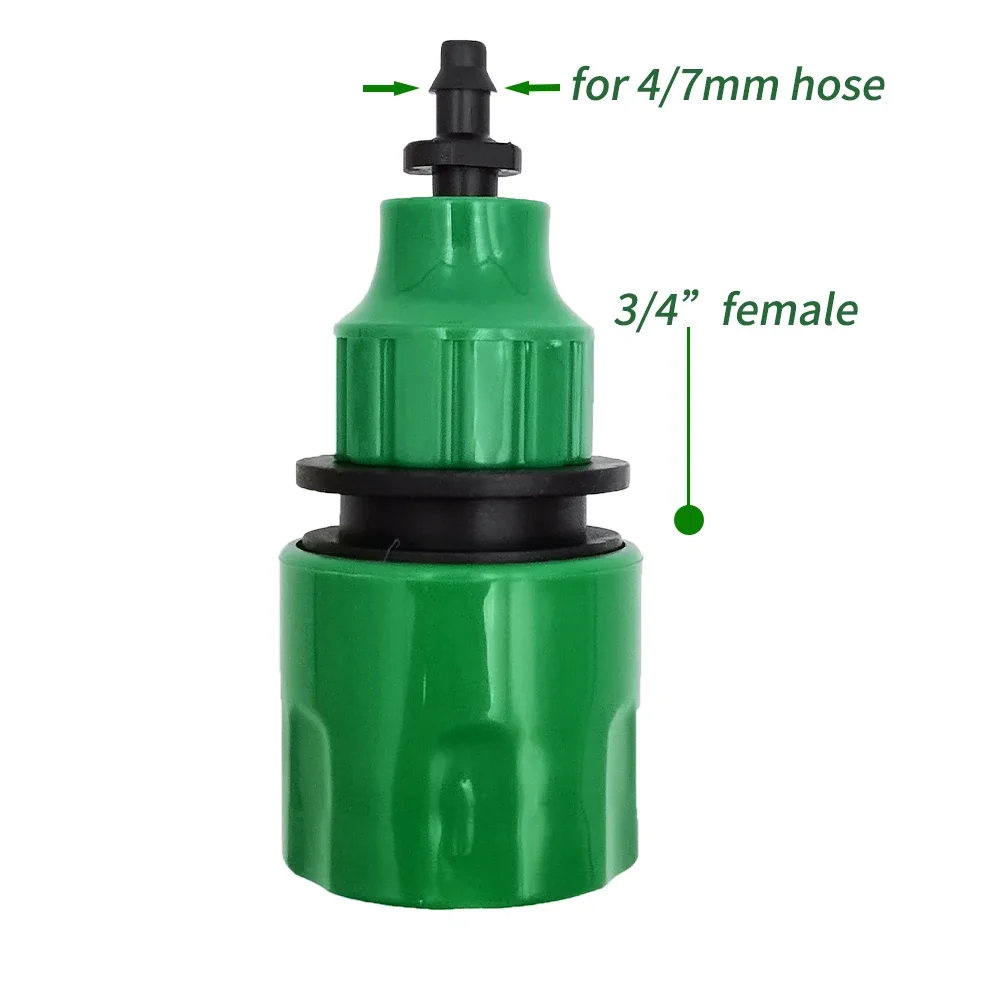 Plastic 1/4 Quick Release Hose Connector 5PCS 4 7mm Head Water Tap Quick Connect Fitting For Garden Hose Pipe Irrigation Use