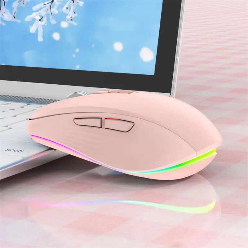 Ergonômico usb mouse de computador sem fio, silencioso, 2400 dpi, óptico, para gamer, para pc e laptop