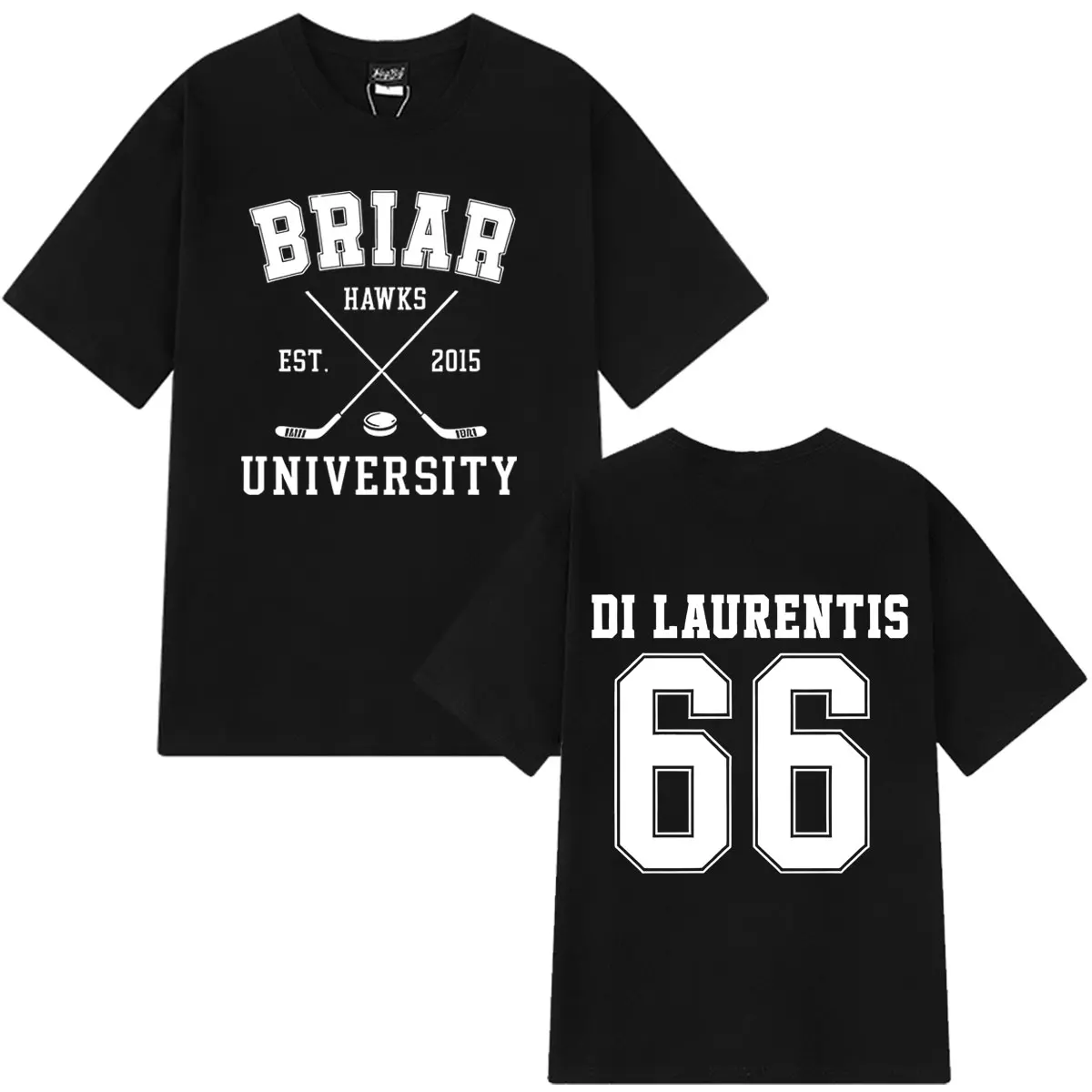 Di Laurentis 66 Off Campus TV Series Briar University T-shirt Men's Women Clothing Fashion Cotton Short Sleeve Oversized T Shirt