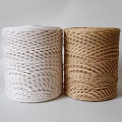 1KG 0.5mm-4mm Diameter Kraft Paper Rope Weaving Handmade DIY Environmentally Friendly Packaging Woven Rope Y Chair Material