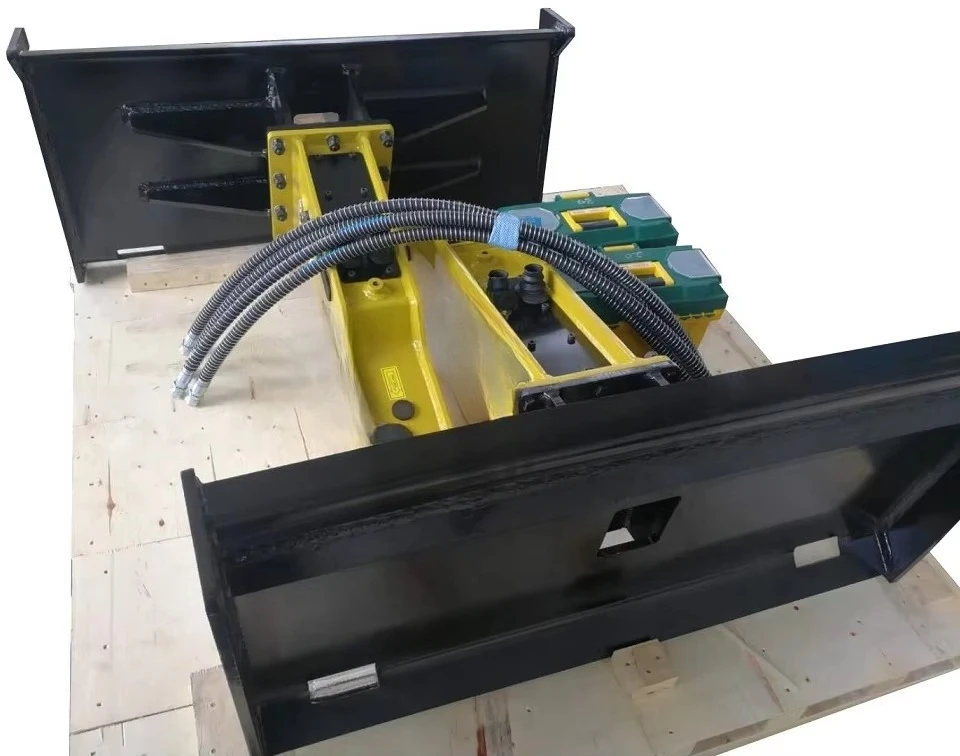 Skid Steer Loader Hydraulic Breaker YLB750 Hydraulic Rock Breaker Hammer with Chisel and Adapter Frame