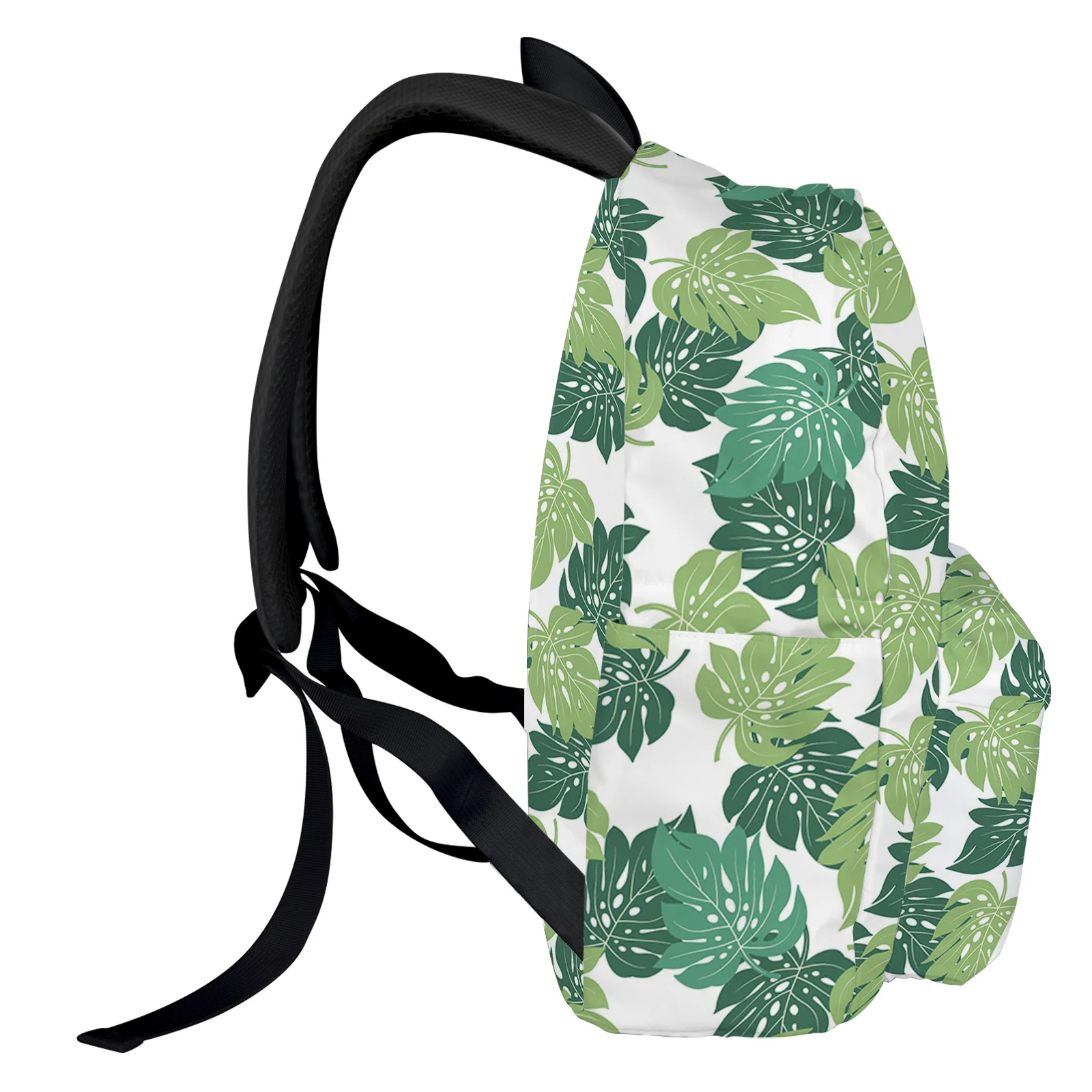 Monstera Green Tropical Plant Backpack Teenagers Student School Bags Laptop Bag Women's Casual Travel Backpack