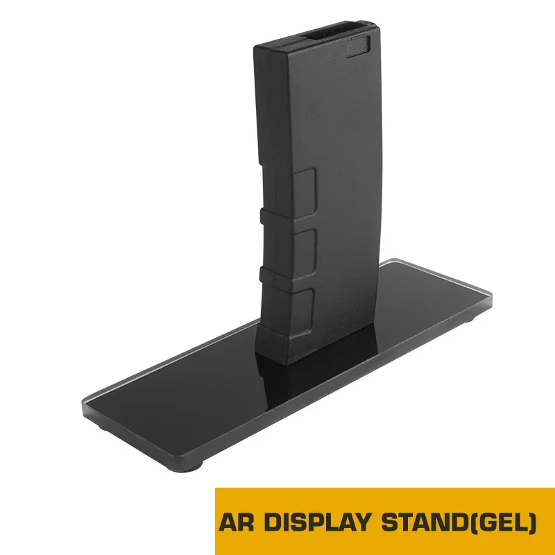 AR Display Stand (GEL), ABS Decorative Magazine, Glass Base, Rifle Station, Hunting Soft Accessories