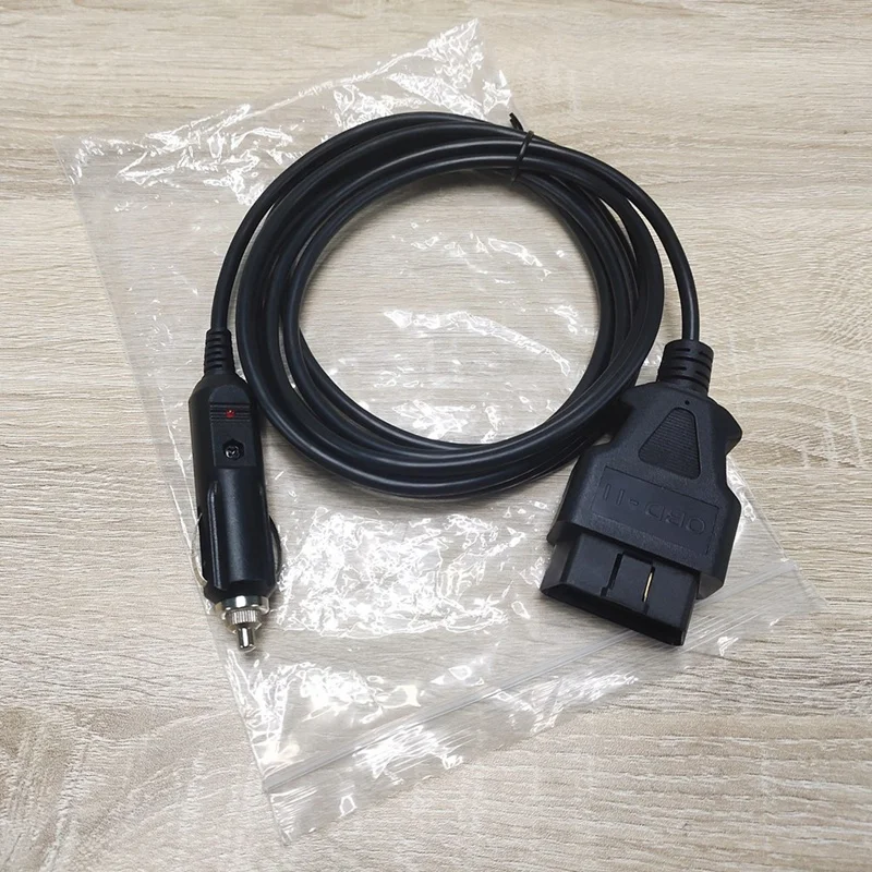 OBD2 Power Supply Cable 16Pin Female To Car Cigarette Lighter 12V DC Power Source OBD 2 Female Connector Cable Adapter Car Parts