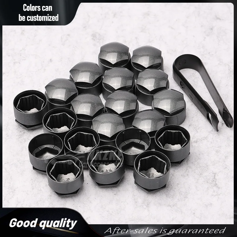 Anti theft tire cover, decorative wheel hub cover, gray screw cover for Audi A3 a4l q7 2017-2019, 4m0601173 4m0 601 173E