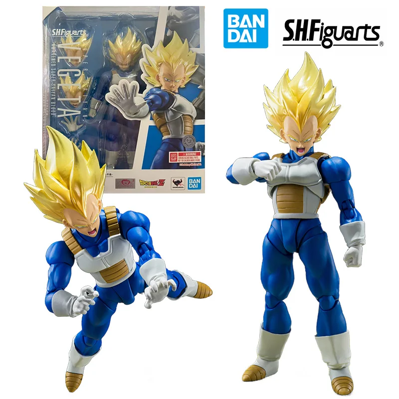 Bandai S.h.figuarts Super Saiyan Vegeta Awakened Super Saiyan Blood Dragon Ball Z 16Cm Anime Original Action Figure Model Toy