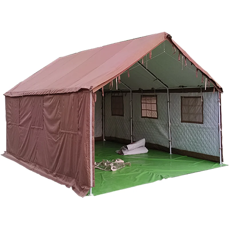 Outdoor Camping Canvas Cotton Disaster Relief Tents