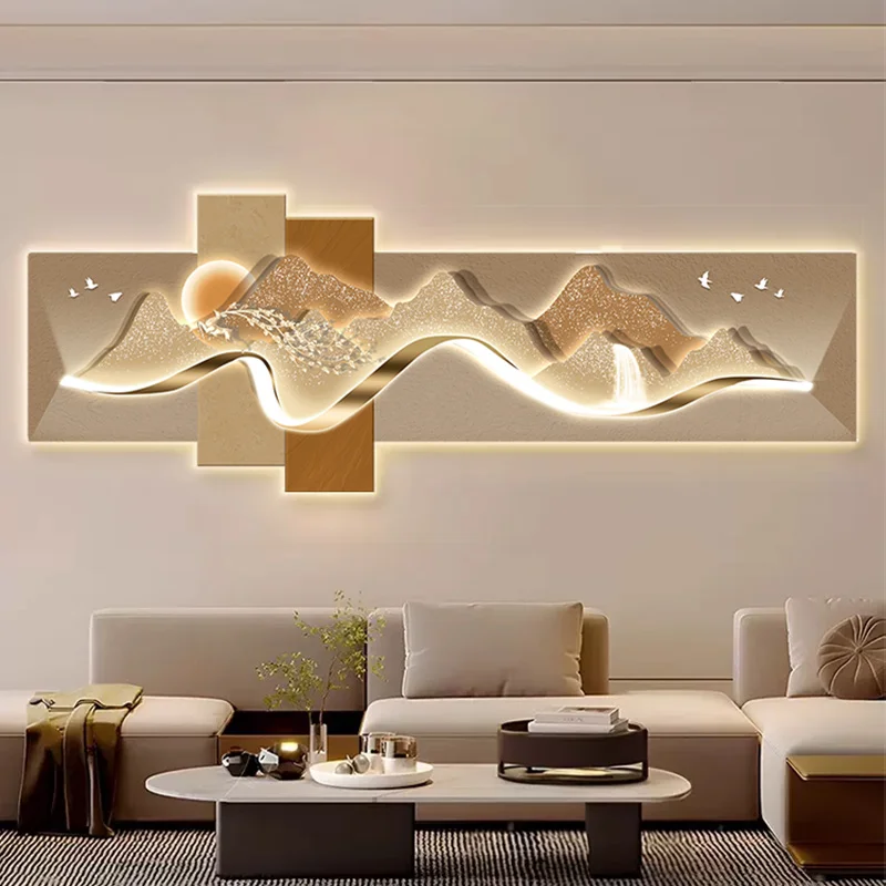 Modern Entrance LED Decoration With A Backing Home Decor Main And Guest Rooms Bedrooms Corridors Sofas Backgrounds Wall Lights