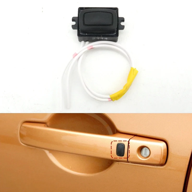 Klamka zewnętrzna samochodu inteligentny przycisk przełącznika czujnika bezkluczykowego dla Nissan X-Trail T31 Rogue 2008-2013 Qashqai J10 2008-2014