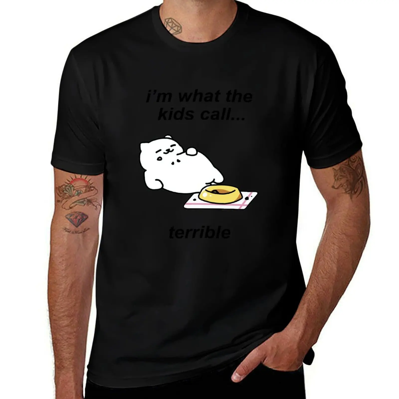 

Neko Atsume - Tubbs (i'm what the kids call...terrible) T-Shirt man t shirt graphic funny t shirts man T-shirt