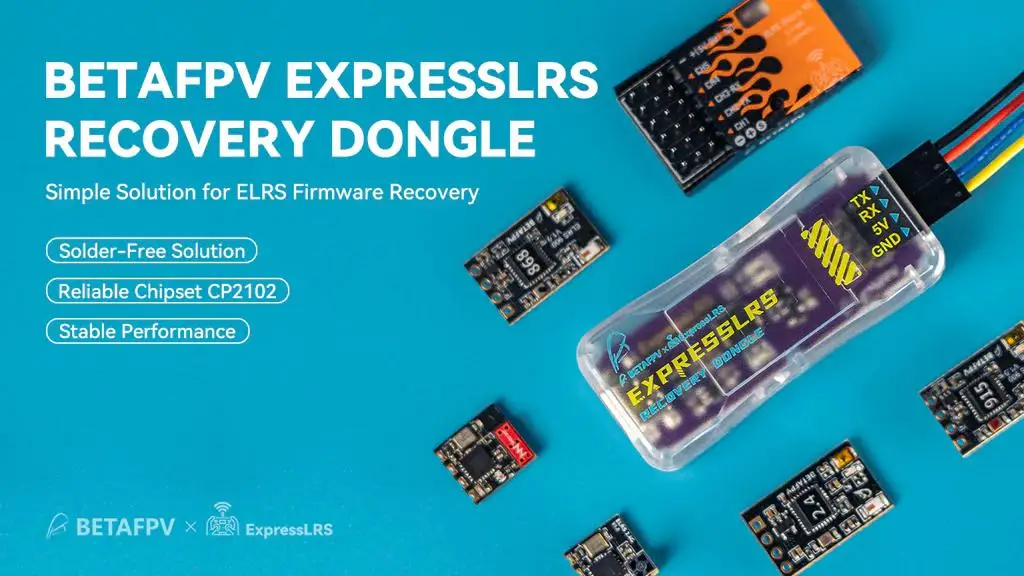 BETAFPV ExpressLRS Recovery Dongle Type-C Interface FTDI USB to TTL Module header Suitable for All Series ELRS Receiver