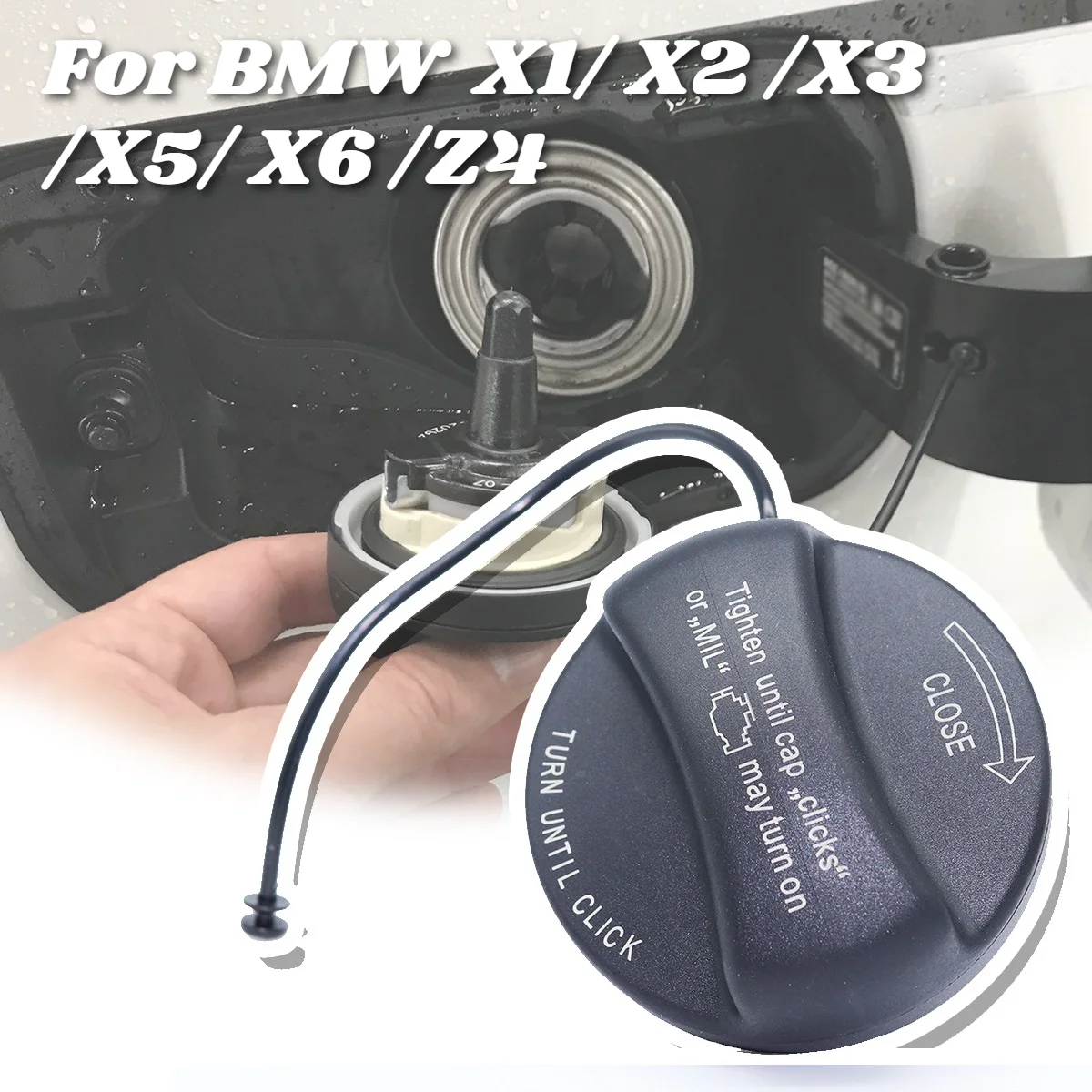 Bouchon de réservoir de carburant pour modèles essence, couvercle anti-fuite pour éviter les fuites d'évaporation, accessoires pour BMW X1 X2 X3 X5 X6 Z4 (référence 16117222391)