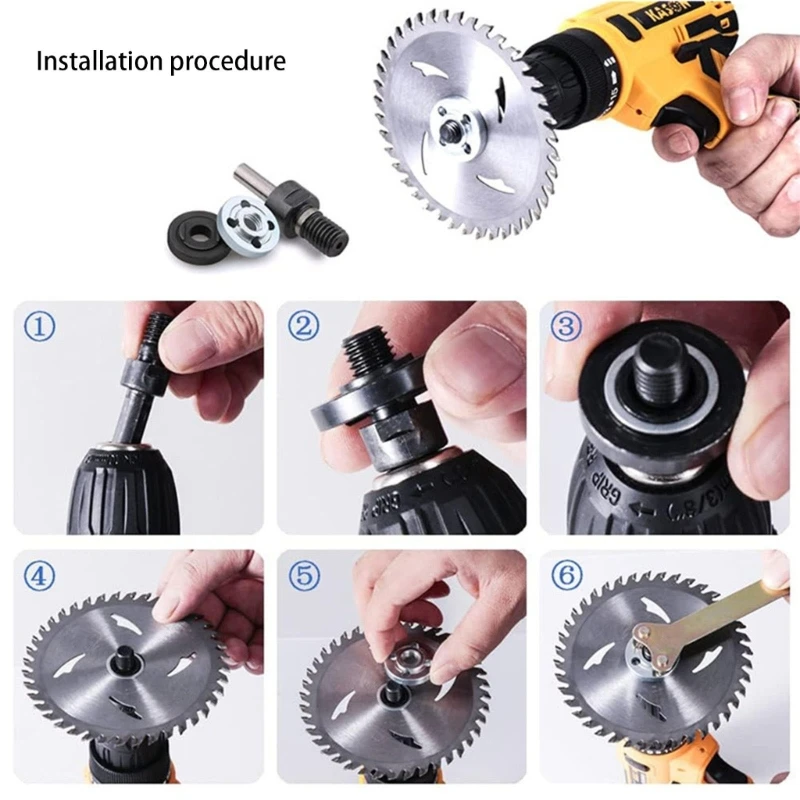 

10Pcs Electric Drill Conversion Connecting Rod for Cutting Disc Polishing Wheel Handle Holder Adapter Angled Grinder Set