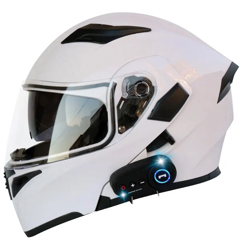 Modular Flip up Motorcycle Helmet Built-in  Dual Visor ABS DOT Certified Full Face Helmet for Motorbike Riding