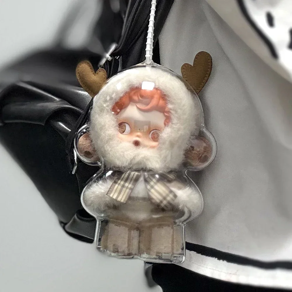 スカルパンダ 1PC 保護アクリル収納ケースぬいぐるみディスプレイバッグ人形なし透明ポータブルオーガナイザーボックス