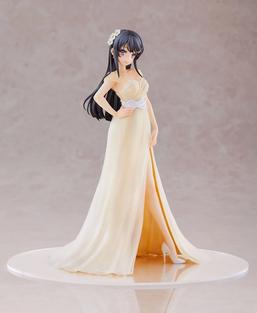 26cm Sakurajima Mai Wedding dress Anime Figurine Action Figure Toys Doll Christmas Gift With Box