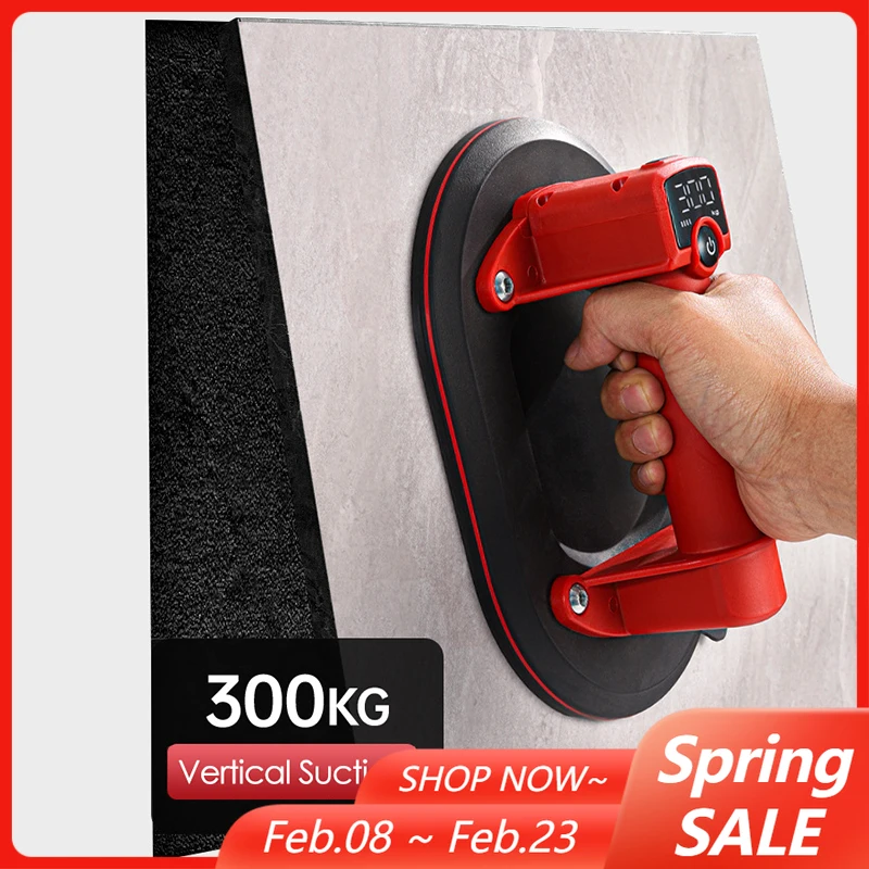 

Промышленный электрический вакуумный присос с нагрузкой 300 кг, с сильным всасыванием в одно касание, для гранита, плитки, стекла, 4000 мАч