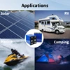 新しい 3.2V 320Ah サイクル 6000 回 LiFepo4 バッテリーセル 4 個リチウムリン酸鉄充電式太陽エネルギー貯蔵システム 6