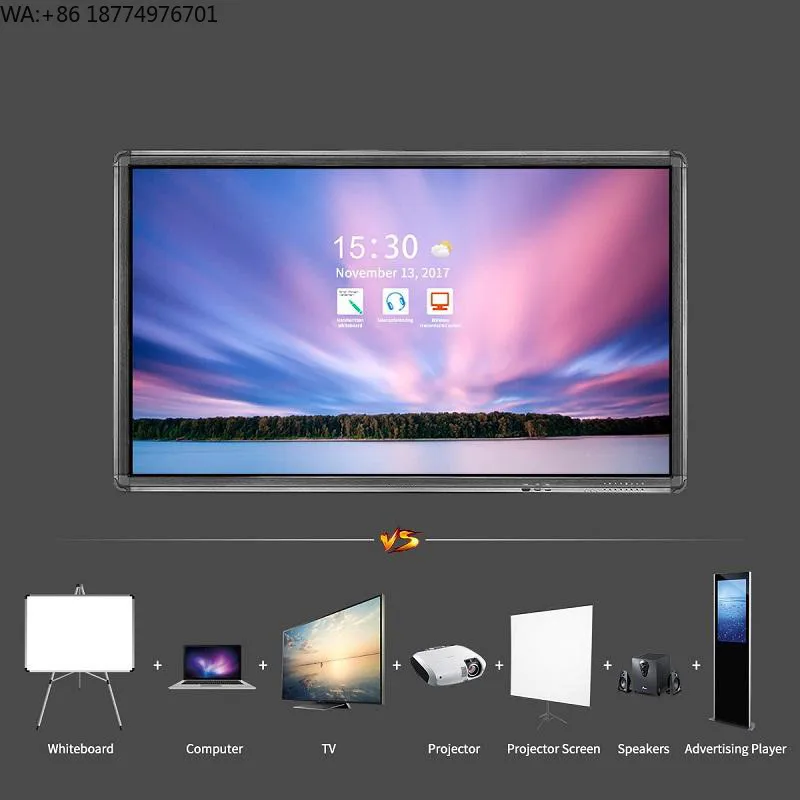 

New Design Indoor Education Machine Display Win System Interactive Flat Panel with Electronic Whiteboard