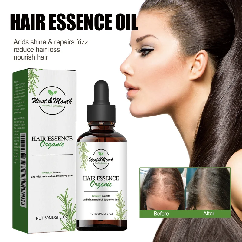 

Hair Essence Oil - Nourishing Treatment For Dry Damaged Hair, Scalp Care & Frizz Control With Silky Shine Hair Serum