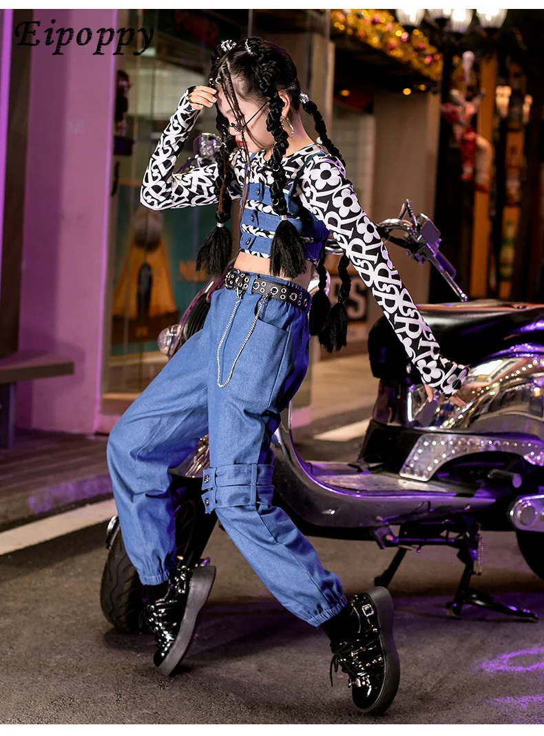 بدلة زي الجاز للأطفال ، الهيب هوب ، العصرية ، الفتيات الرائعات ، العصرية