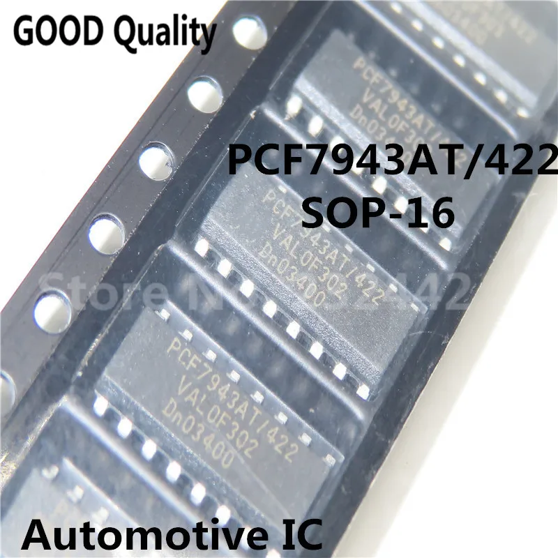 5PCS  PCF7943AT PCF7943AT/422 SOP-16 SMD car key driver chip In Stock