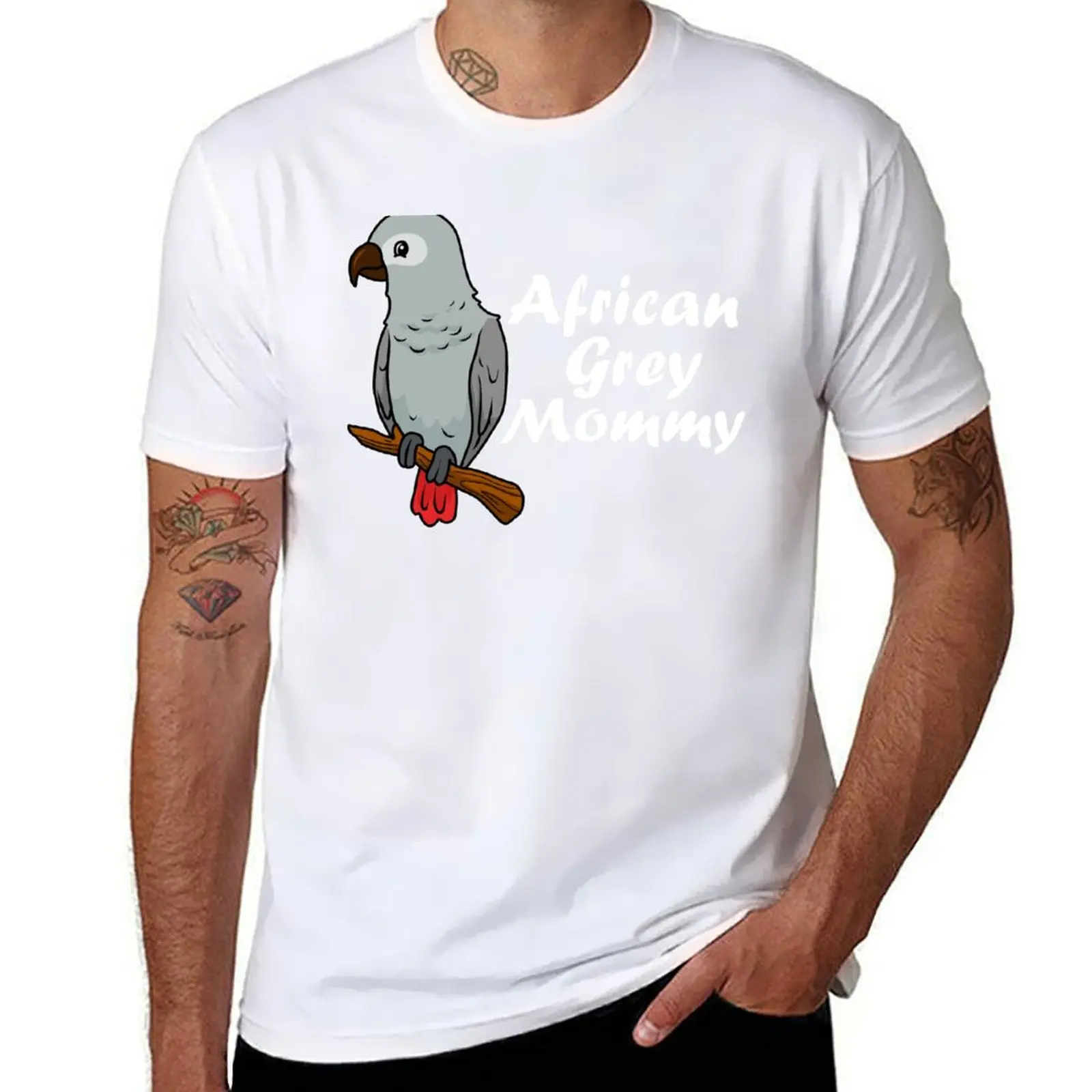 

African Grey Shirt Women African Grey Gifts Girls Parrot T-Shirt mens graphic t shirts man t shirt summer T-Shirt